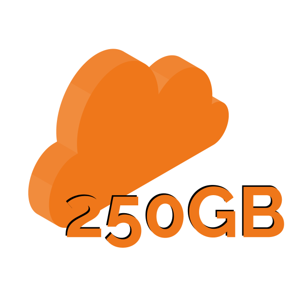 backup cloud 250gb